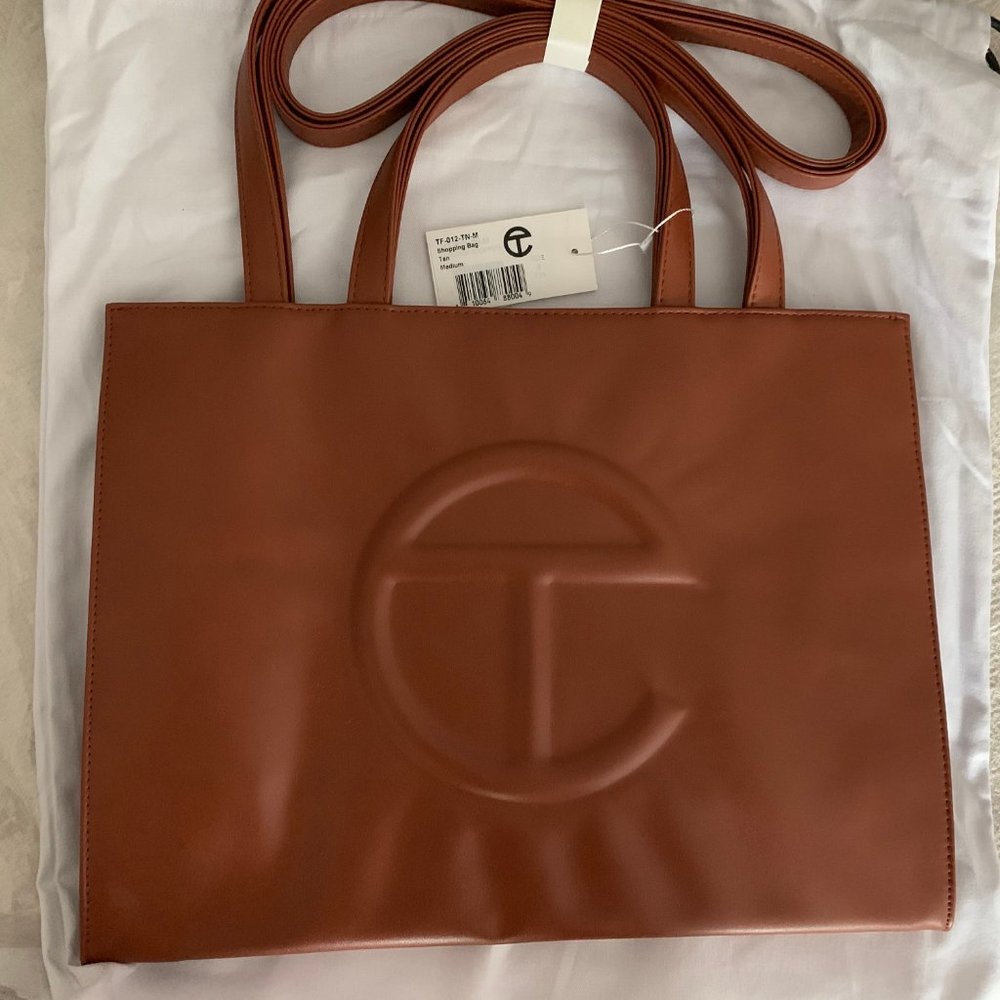 Medium Tan Telfar Shopping Bag